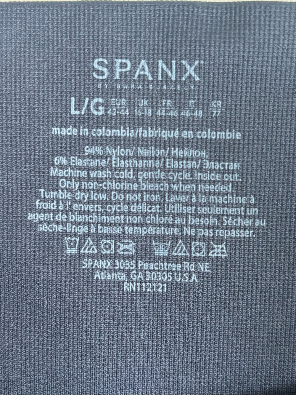 Spanx Look at Me Now Cropped Seamless Leggings Blue Size Large - Picture 7 of 16